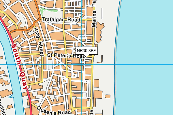 NR30 3BF map - OS VectorMap District (Ordnance Survey)