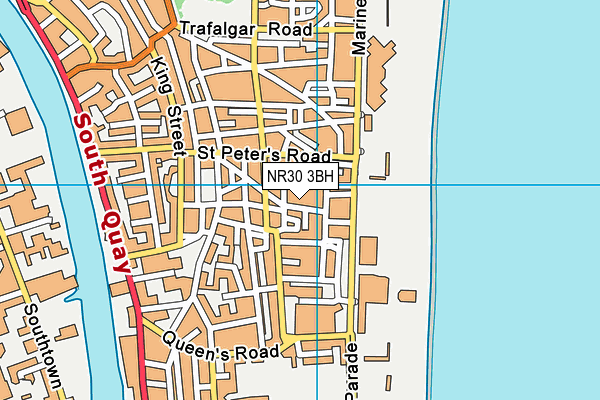 NR30 3BH map - OS VectorMap District (Ordnance Survey)