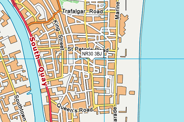 NR30 3BJ map - OS VectorMap District (Ordnance Survey)
