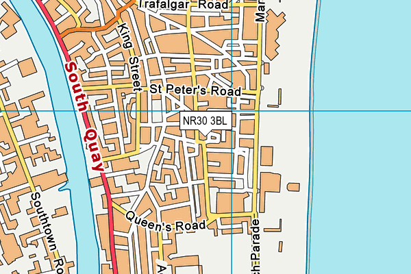 NR30 3BL map - OS VectorMap District (Ordnance Survey)