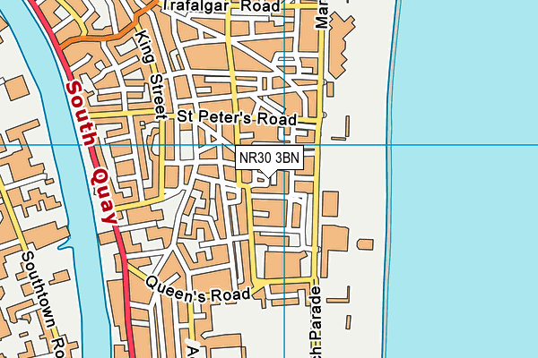NR30 3BN map - OS VectorMap District (Ordnance Survey)