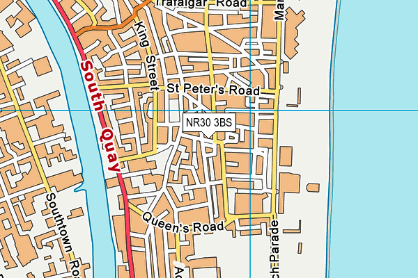 NR30 3BS map - OS VectorMap District (Ordnance Survey)