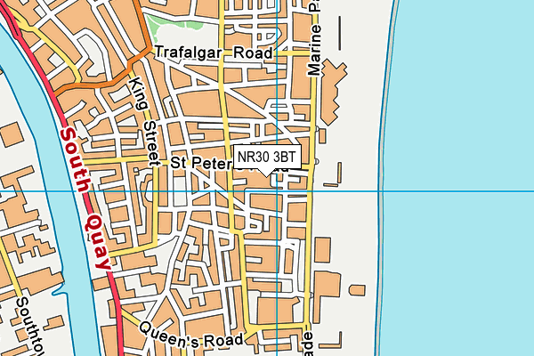 NR30 3BT map - OS VectorMap District (Ordnance Survey)