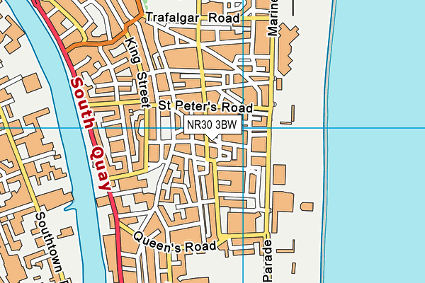 NR30 3BW map - OS VectorMap District (Ordnance Survey)