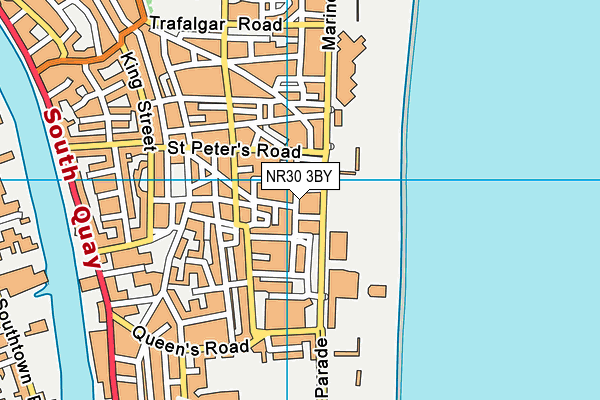 NR30 3BY map - OS VectorMap District (Ordnance Survey)