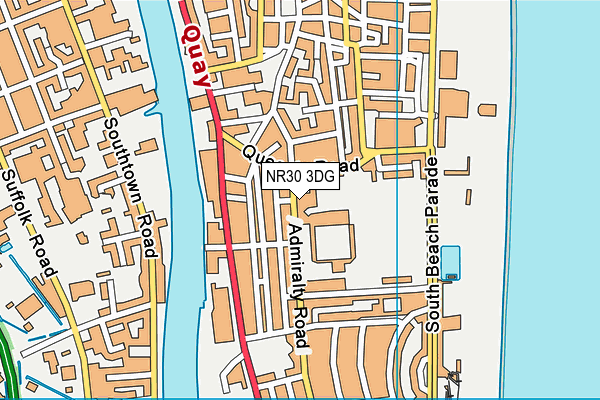 NR30 3DG map - OS VectorMap District (Ordnance Survey)