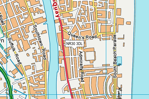 NR30 3DL map - OS VectorMap District (Ordnance Survey)