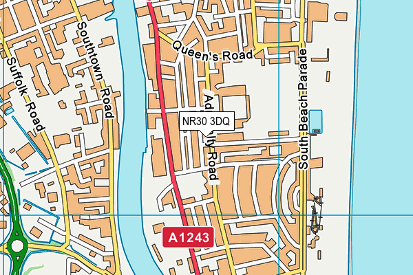 NR30 3DQ map - OS VectorMap District (Ordnance Survey)