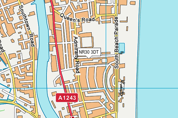 Great Yarmouth Primary Academy map (NR30 3DT) - OS VectorMap District (Ordnance Survey)