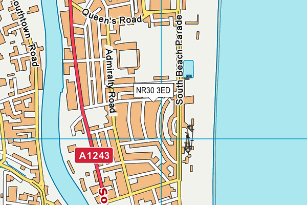 NR30 3ED map - OS VectorMap District (Ordnance Survey)