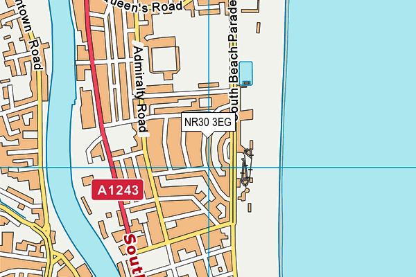 NR30 3EG map - OS VectorMap District (Ordnance Survey)