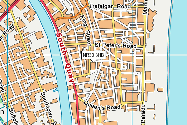 NR30 3HB map - OS VectorMap District (Ordnance Survey)