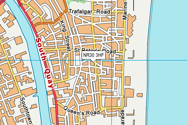 NR30 3HF map - OS VectorMap District (Ordnance Survey)