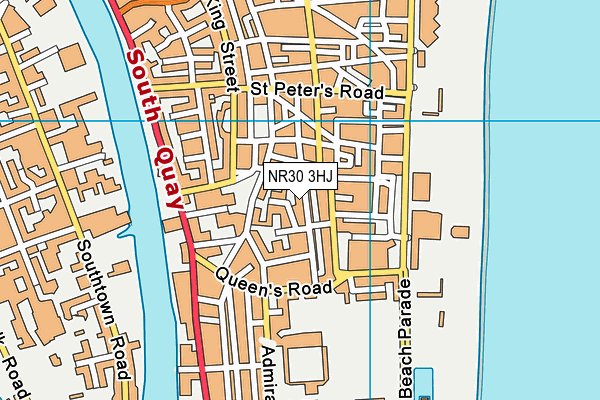 NR30 3HJ map - OS VectorMap District (Ordnance Survey)