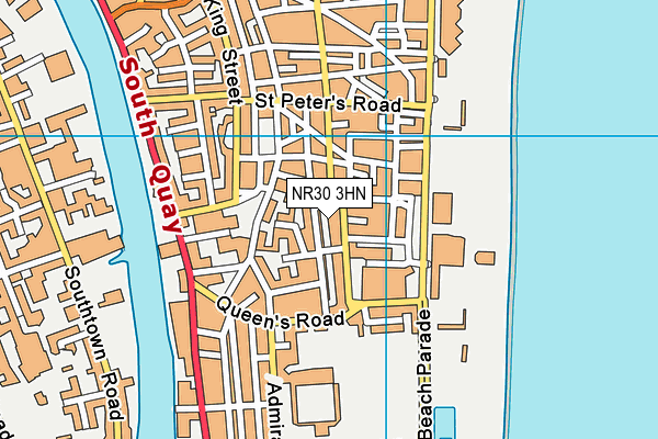 NR30 3HN map - OS VectorMap District (Ordnance Survey)