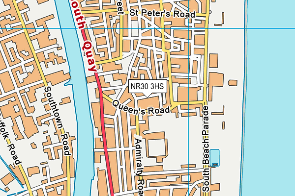 NR30 3HS map - OS VectorMap District (Ordnance Survey)
