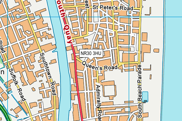 NR30 3HU map - OS VectorMap District (Ordnance Survey)