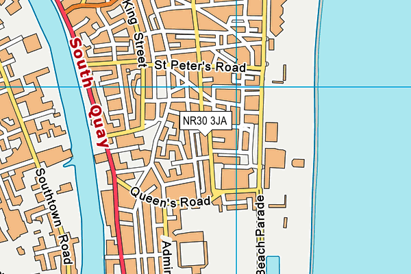 NR30 3JA map - OS VectorMap District (Ordnance Survey)