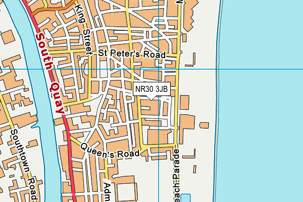 NR30 3JB map - OS VectorMap District (Ordnance Survey)