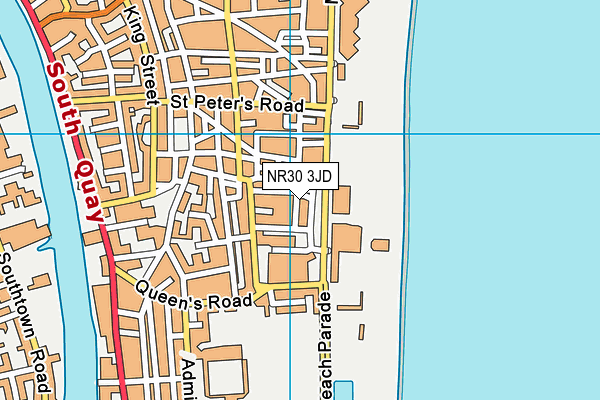 NR30 3JD map - OS VectorMap District (Ordnance Survey)