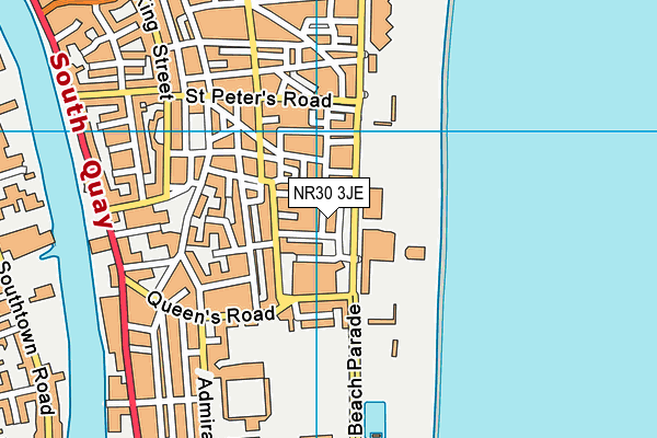 NR30 3JE map - OS VectorMap District (Ordnance Survey)