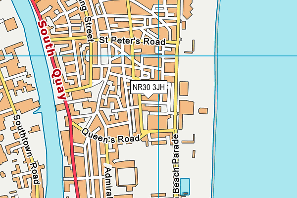 NR30 3JH map - OS VectorMap District (Ordnance Survey)