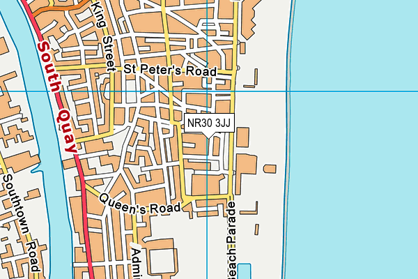 NR30 3JJ map - OS VectorMap District (Ordnance Survey)