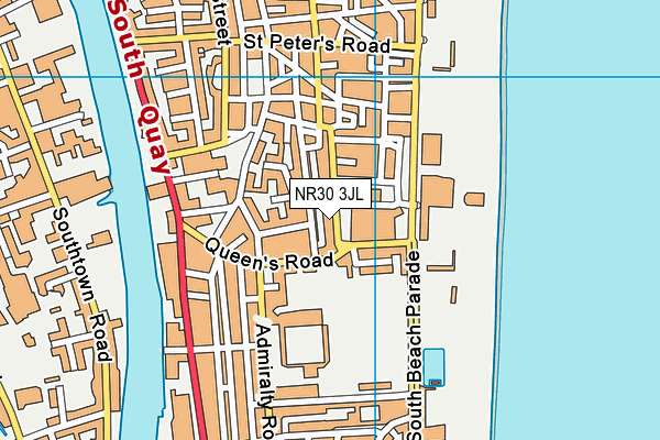 NR30 3JL map - OS VectorMap District (Ordnance Survey)