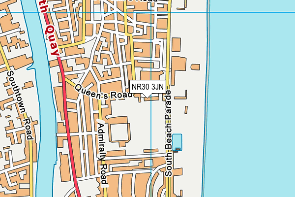 NR30 3JN map - OS VectorMap District (Ordnance Survey)