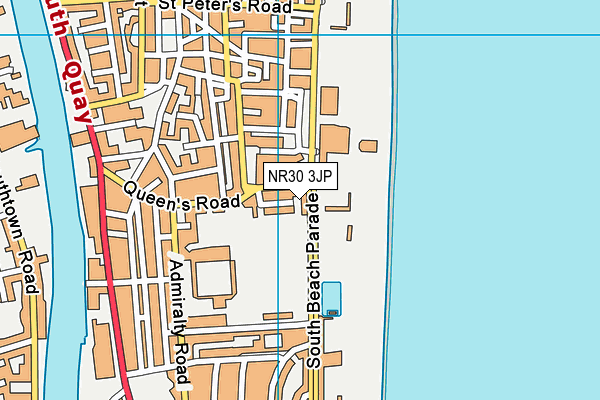 NR30 3JP map - OS VectorMap District (Ordnance Survey)