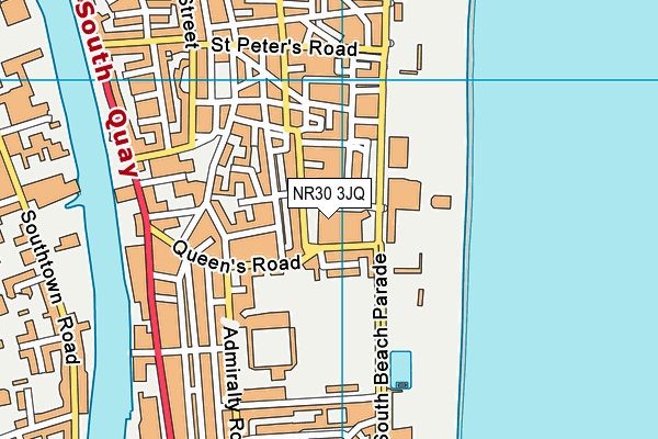 NR30 3JQ map - OS VectorMap District (Ordnance Survey)