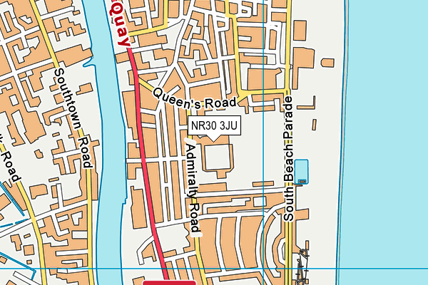 St Nicholas Recreation Ground map (NR30 3JU) - OS VectorMap District (Ordnance Survey)