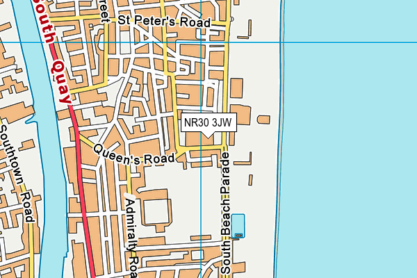NR30 3JW map - OS VectorMap District (Ordnance Survey)