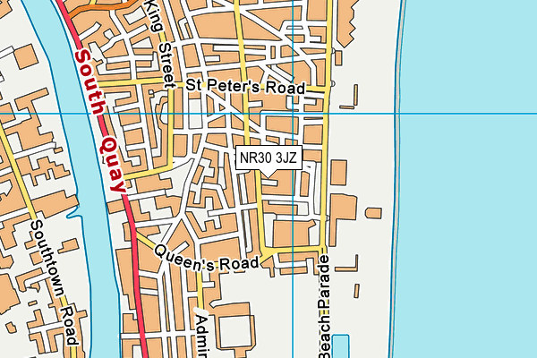 NR30 3JZ map - OS VectorMap District (Ordnance Survey)