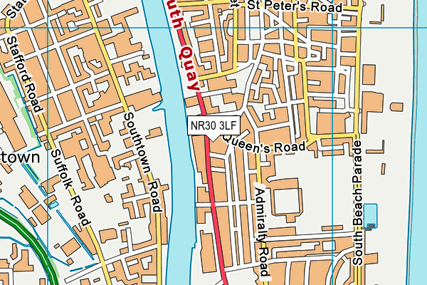 NR30 3LF map - OS VectorMap District (Ordnance Survey)
