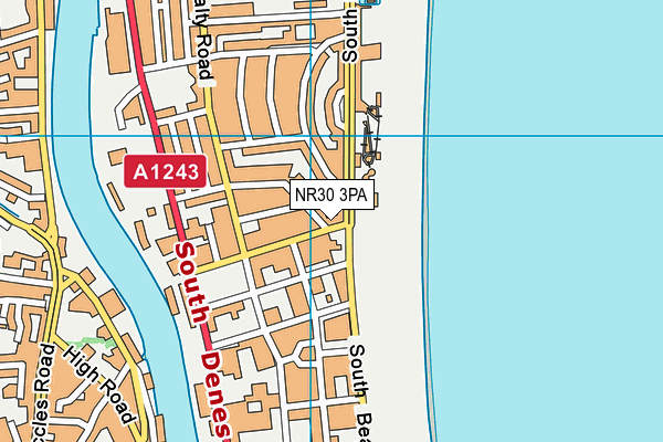 NR30 3PA map - OS VectorMap District (Ordnance Survey)