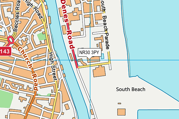 NR30 3PY map - OS VectorMap District (Ordnance Survey)