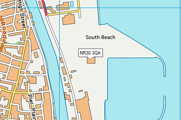 NR30 3QA map - OS VectorMap District (Ordnance Survey)