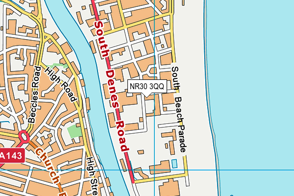 NR30 3QQ map - OS VectorMap District (Ordnance Survey)