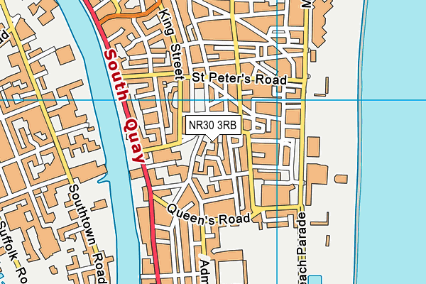 NR30 3RB map - OS VectorMap District (Ordnance Survey)