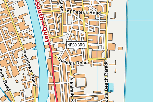 NR30 3RQ map - OS VectorMap District (Ordnance Survey)