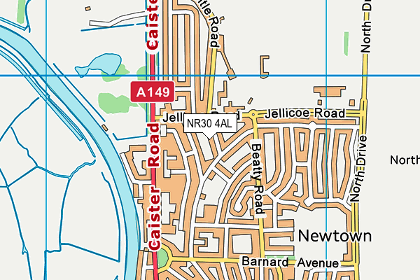 NR30 4AL map - OS VectorMap District (Ordnance Survey)