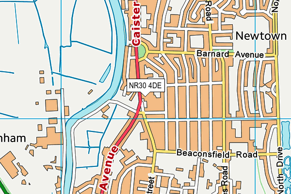 NR30 4DE map - OS VectorMap District (Ordnance Survey)
