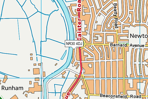 NR30 4DJ map - OS VectorMap District (Ordnance Survey)