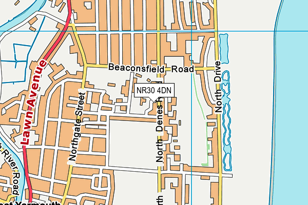 NR30 4DN map - OS VectorMap District (Ordnance Survey)