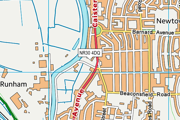 NR30 4DQ map - OS VectorMap District (Ordnance Survey)