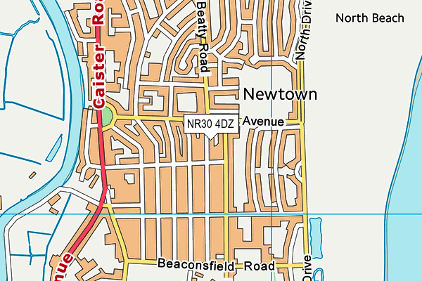 NR30 4DZ map - OS VectorMap District (Ordnance Survey)