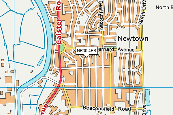 NR30 4EB map - OS VectorMap District (Ordnance Survey)