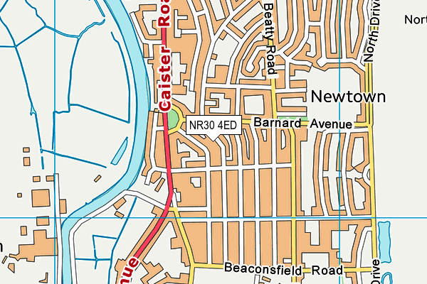 NR30 4ED map - OS VectorMap District (Ordnance Survey)