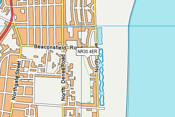 NR30 4ER map - OS VectorMap District (Ordnance Survey)